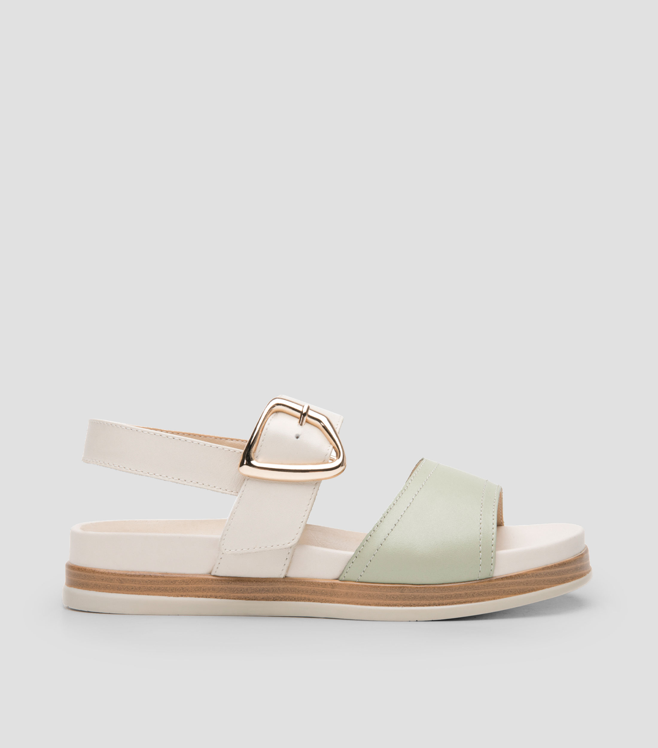 Sandalias planas con plataforma Débora Mujer